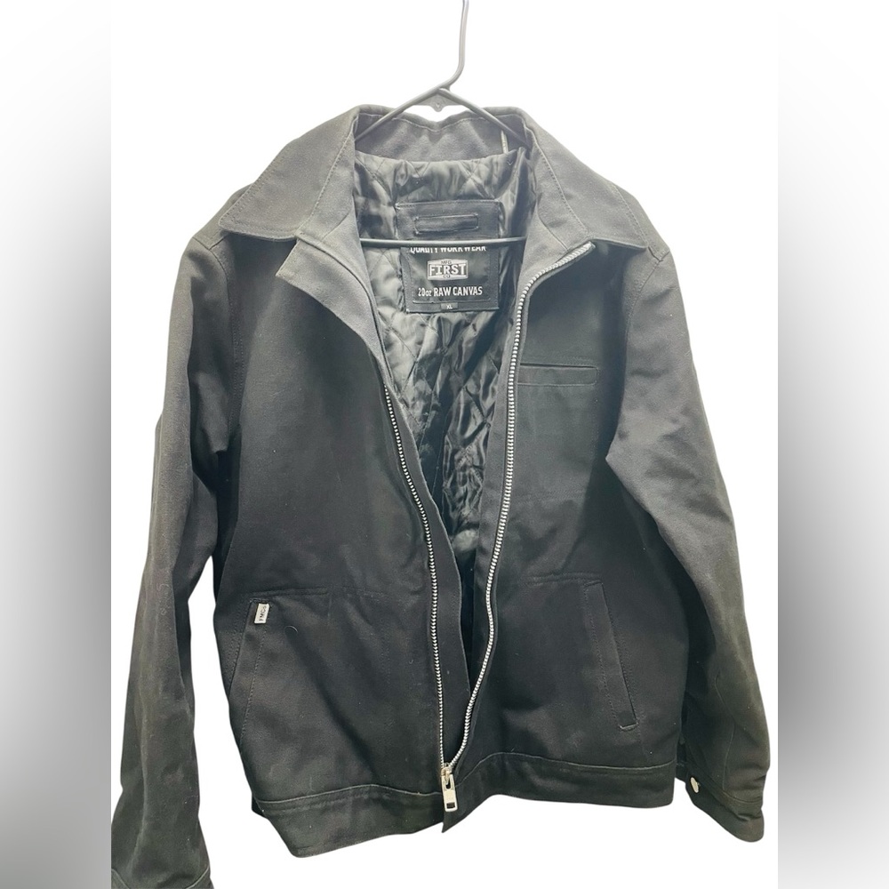 Quality Workwear Black Canvas Jacket
